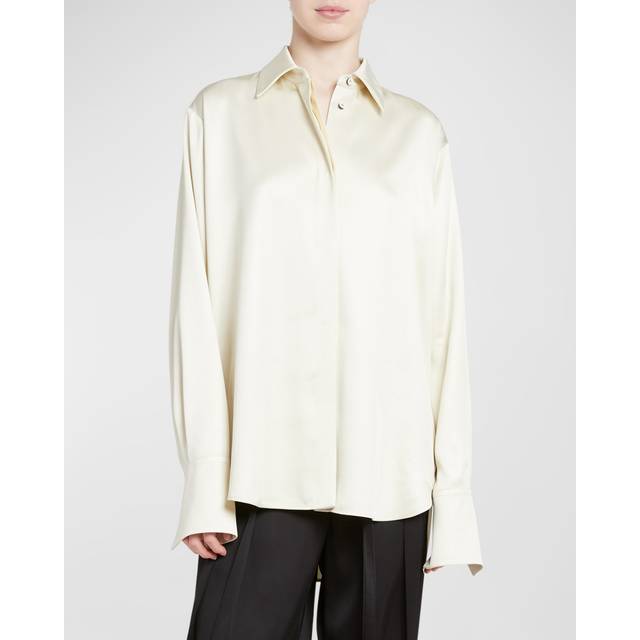Twill Shirt with Hidden Placket size 38 (38)