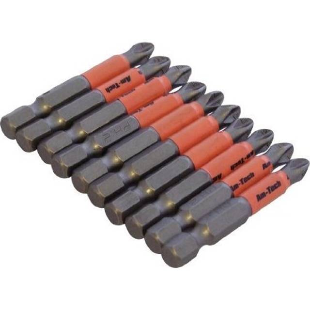 Amtech 10 Piece Non Slip Bit Set 50mm/70mm - 50mm