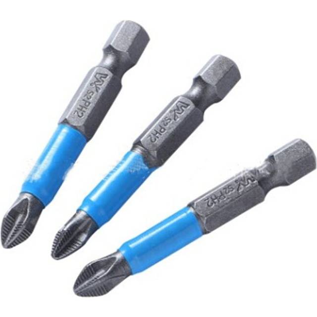 2Set 1/4 Inch Hex Shank Anti Slip PH2 Magnetic Impact Screwdriver Drill Bits