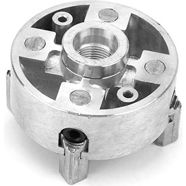 Z011A 4-Jaw Chuck Clamp Metal Lathe Chuck, Sturdy Zinc Alloy 4 Jaw Lathe Chuck, Wood Turning Chuck Clamp Accessory Self-Centering Replacement Lat