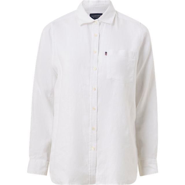 Lexington Isa Linen Shirt, White