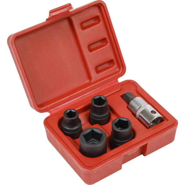 "5 Piece Brake Caliper Socket Set - 1/2"" Sq Drive - Suits Bendix & Girling Brakes"
