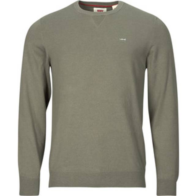 Sweatshirt en coton mélangé - Vert - M