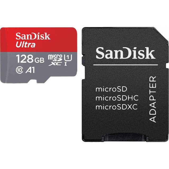 (128GB Micro SD (with adapter)) SanDisk Ultra Micro SD 32GB 64GB 128GB Class 10 SDHC SDXC Memory Card & Adapter
