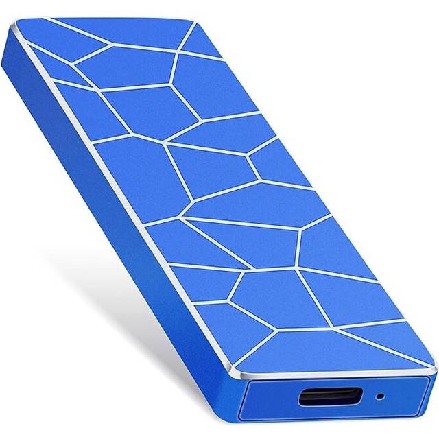 External Hard Drive 1TB 2TB 4TB,Portable Hard Drive External Type-C USB 3.0 for PC, Laptop and Mac (2TB Blue)