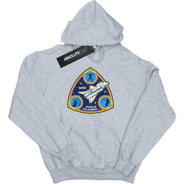 NASA Mens Classic Spacelab Life Science Hoodie M grey