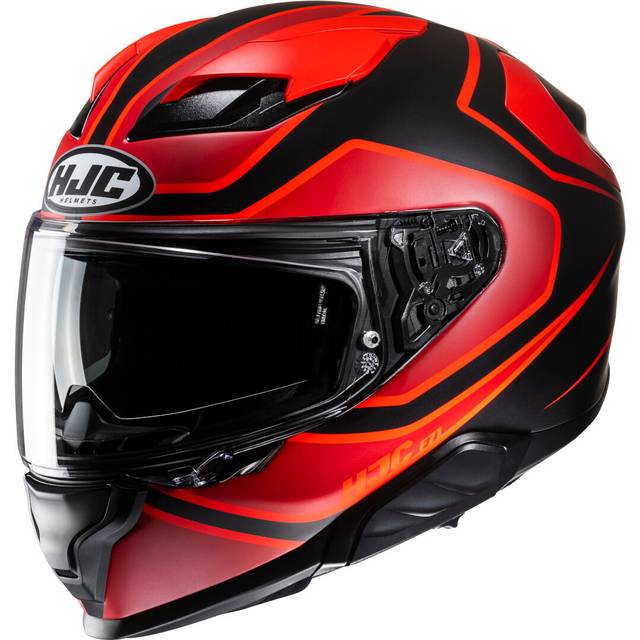 HJC F71 Idle Helmet, black-red, Size L for Men