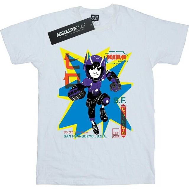 Big Hero 6 Hiro Anime Cotton Boyfriend T-Shirt - White - XXL