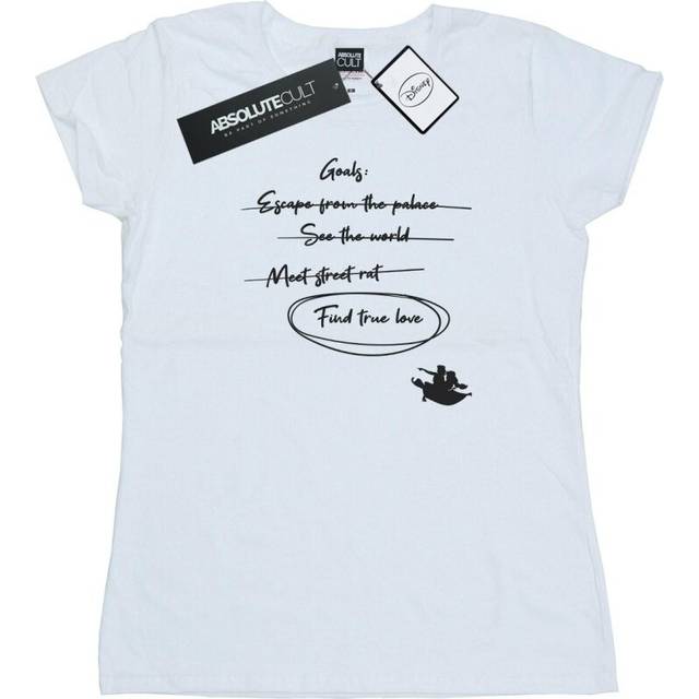 Aladdin Jasmine Goals Cotton T-Shirt - White - XXL