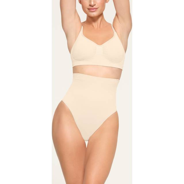 SKIMS High-Waisted Thong | Light Neutral | 2XS | Core Control - Sand