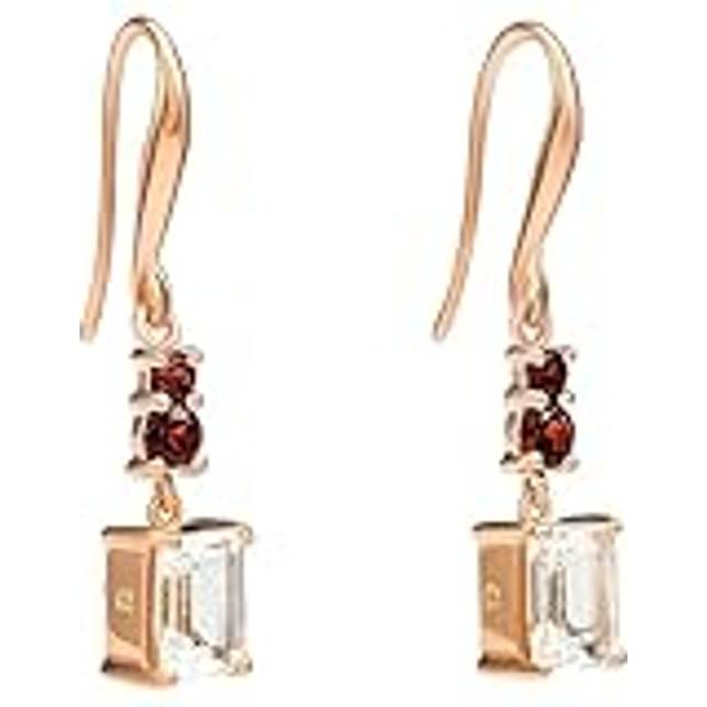 Orphelia 'Fira' WoMens 925 Sterling Silver Drop Earrings - Rose ZO-7571/RG - One Size
