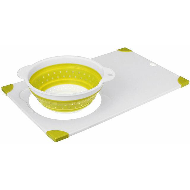 Multi-Function 2 In 1 Chopping Board Folding Drain Basket Kitchen Cutting Board