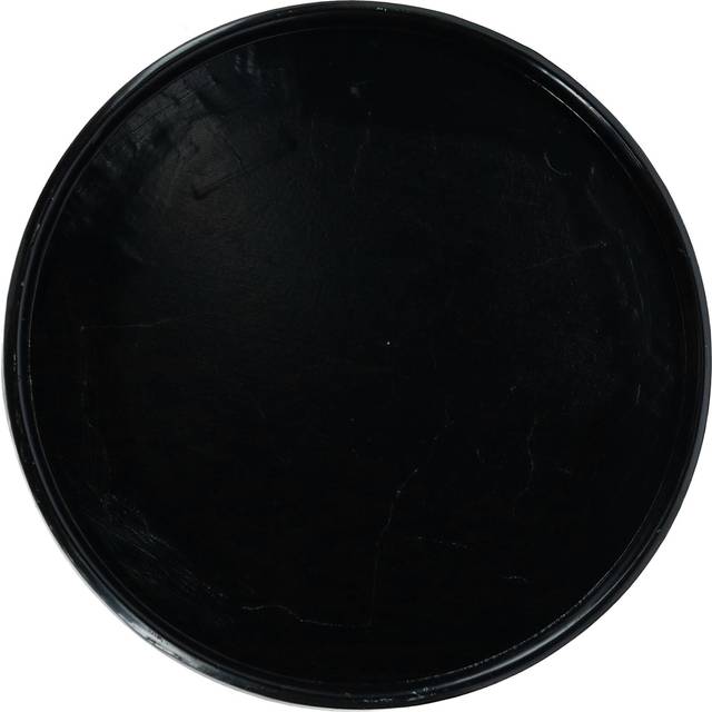 CTM Blank Circle Belt Buckle - Black one size (one size)