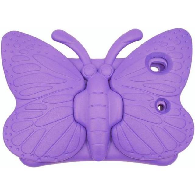 EIDERWOOD iPad 10.2" (2021 / 2020 / 2019) - Butterfly Super 360 Degree Position Skal - Lila