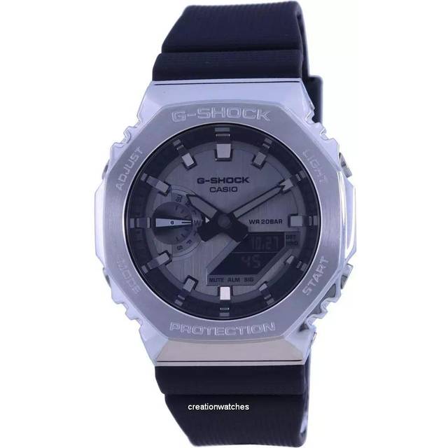 Casio G-Shock Metal Covered Analog Digital Resin Strap Quartz GM-2100-1A GM2100-1 200M Men&#39;s Watch