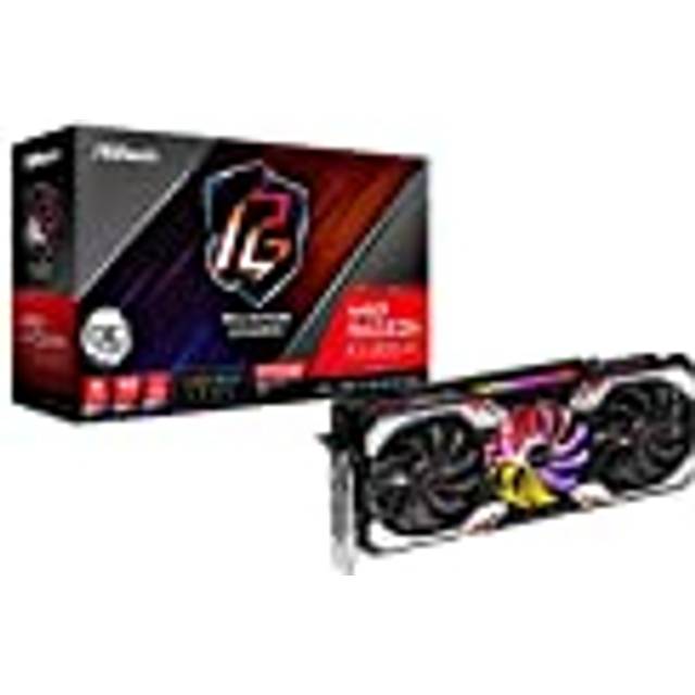 ASROCK RADEON RX6800XT PHANTOM GAMING 90-GA28ZZ-00UANF Grafikkort, Svart, 16 GB