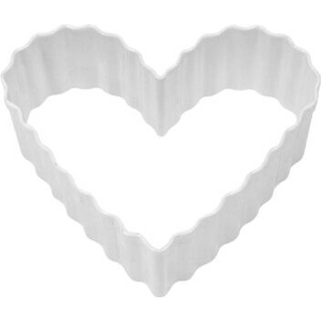 Anniversary House Fluted Heart Poly-Resin Coated Cookie Cutter