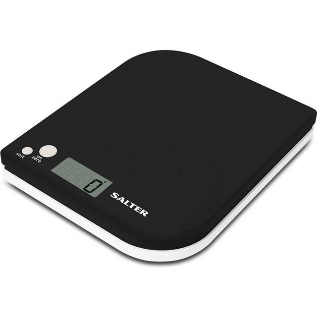 Salter Black 5kg Capacity Electric Food Leaf Digital Kitchen Lcd Weighing Scale