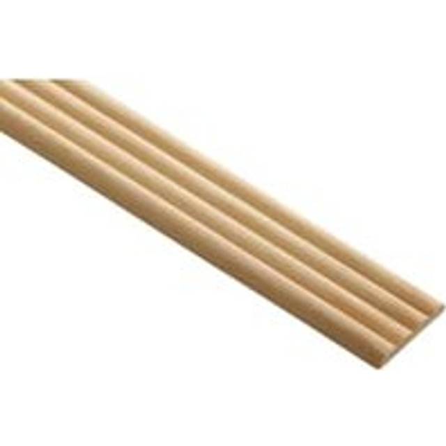 Wickes Pine Reed Moulding - 34 x 6 x 2400mm - Natural