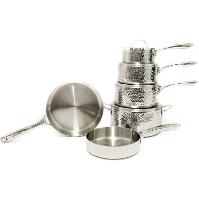 Berghoff Hammered 10Pc Tri-Ply Cookware Set