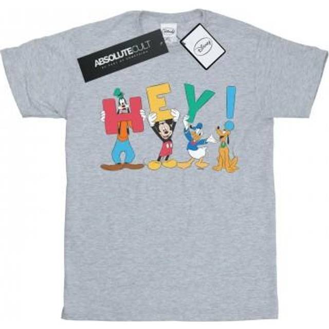 (9-11 Years, White) Disney Boys Mickey Mouse Friends Hey T-Shirt