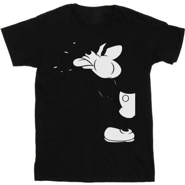 (12-13 Years, Black) Disney Boys Mickey Mouse Cut T-Shirt