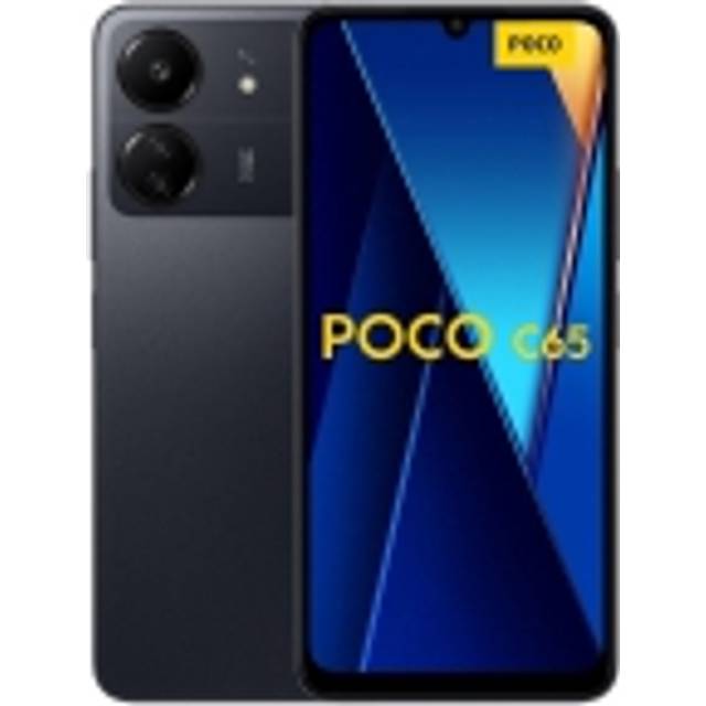 Smartphone Poco POCO C65 6,7 tum Octa Core 6 GB RAM, 128 GB, mobiltelefon, trippelkamera 50MP med IA, svart