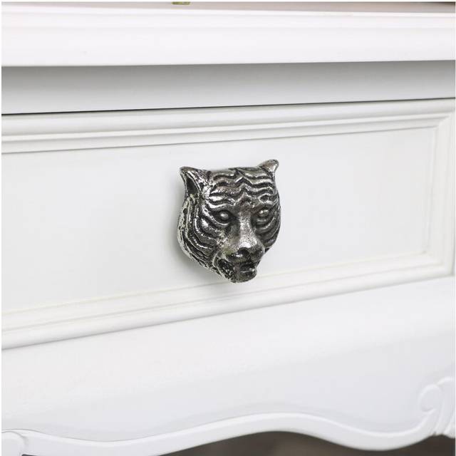 Silver Tiger Drawer Knob - Grey - One Size