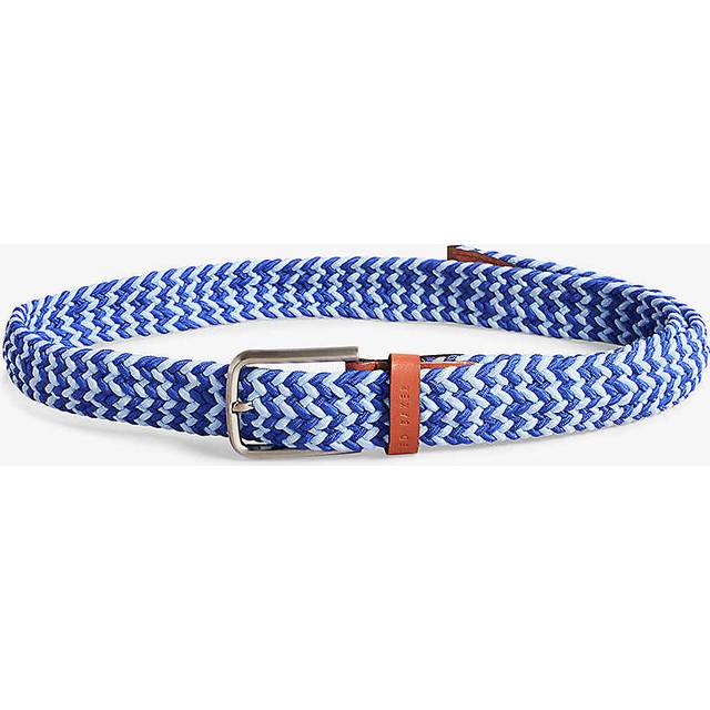 Ted Baker Mens Accessories Callen Woven Elastic Belt in Blue - Size Small/Medium