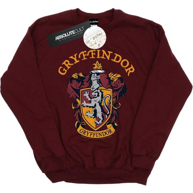 (M, Burgundy) Harry Potter Mens Gryffindor Crest Sweatshirt