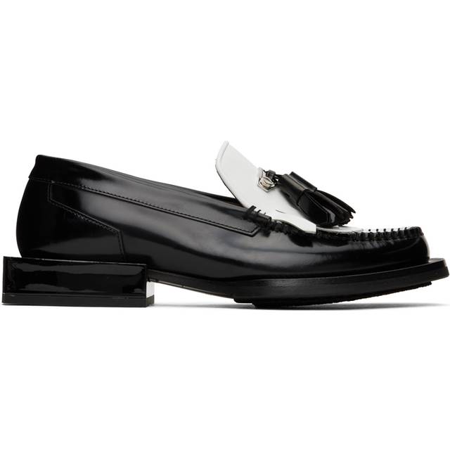 EYTYS White & Black Rio Loafers - Fringe Piano - IT 35