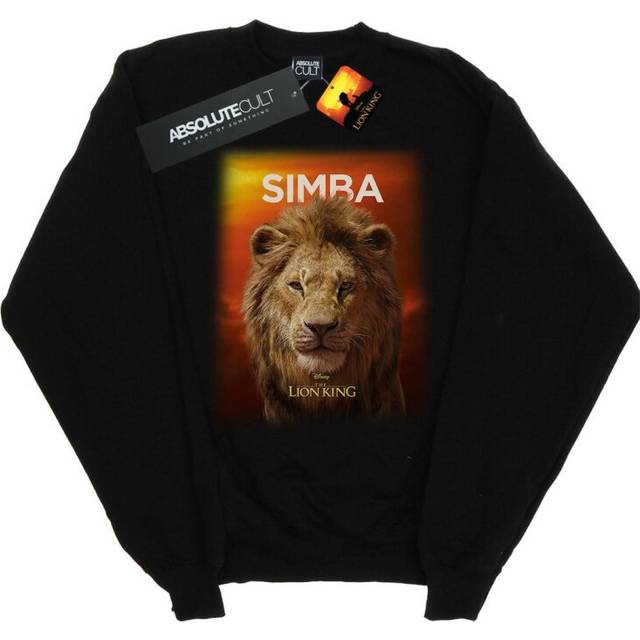 Disney Womens/Ladies The Lion King Movie Baby Simba Poster Sweatshirt L svart
