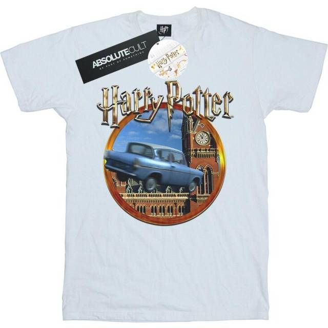 Harry Potter T-shirt för pojkvän i bomull för kvinnor/damer M vit