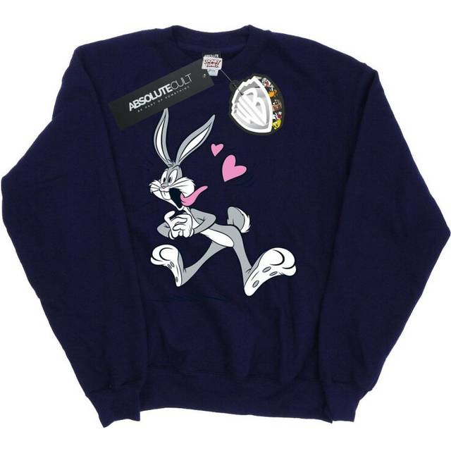 (M, Navy Blue) Looney Tunes Womens/Ladies Bugs Bunny In Love Sweatshirt