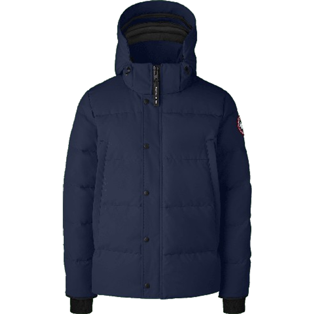 Canada Goose Mens Atlantic Navy Wyndham Padded Shell-down Hooded Parka Jacket S