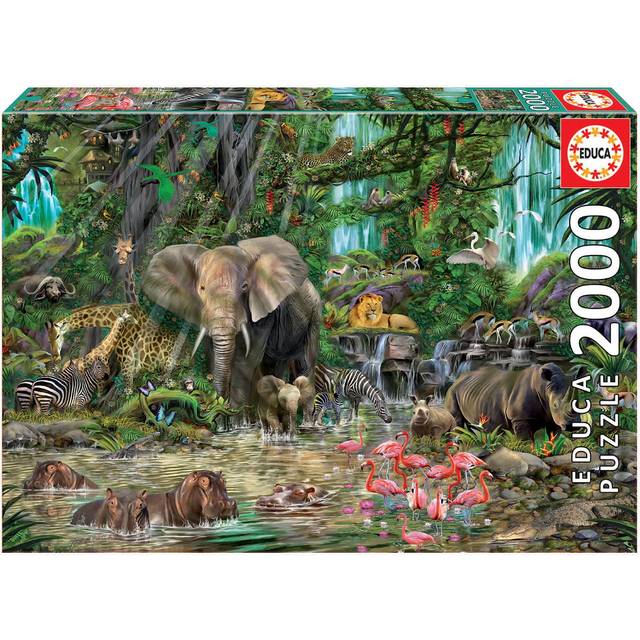Educa African Jungle Puzzle, 2,000-Piece