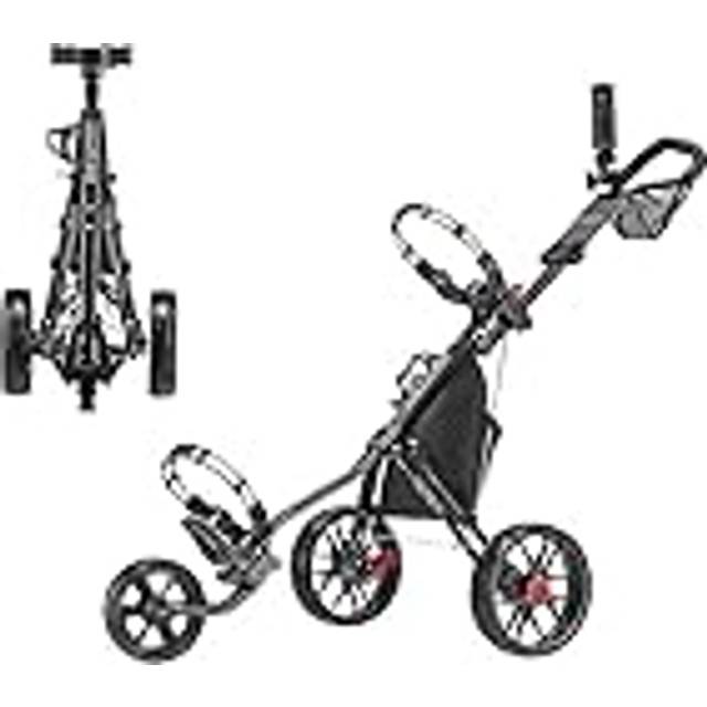 CaddyTek CaddyLite 11.5 Golfvagn i version 3, 3 hjul, SuperLite Deluxe, lätt vikt, lätt att vika ihop, kompakt och bärbar