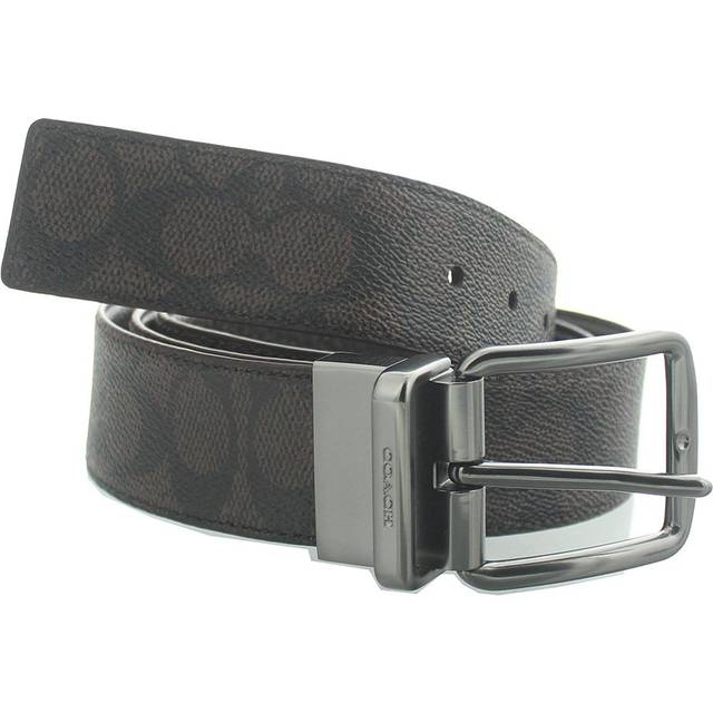 Coach Harness Buckle Cut-to-size Reversible Mahogany 38mm Belt