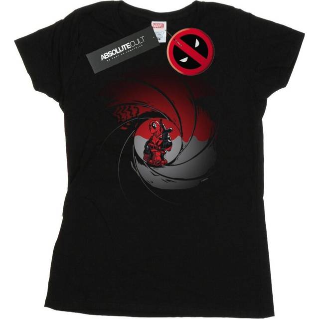 Deadpool Gun Barrel Cotton T-Shirt - Black - M