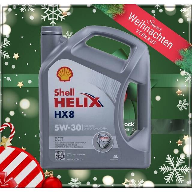 SHELL 550050228 Motorolja Helix HX8 ECT 5W-30 Innehåll: 5l, Helsyntetisk olja