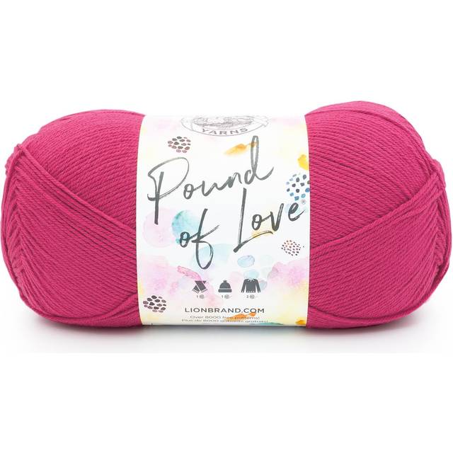 Lion Brand Pound Of Love Yarn-Cerise 550-186E