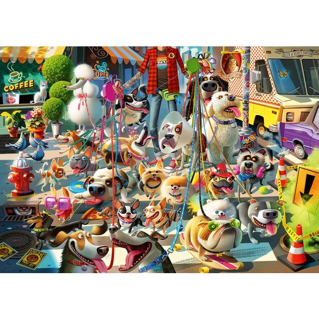 Ravensburger The Dog Walker Large Format 500-Piece Jigsaw Puzzle | Unique Softclick Technology | Vibrant  Glare-Free Pieces | Crafted with Sustainable