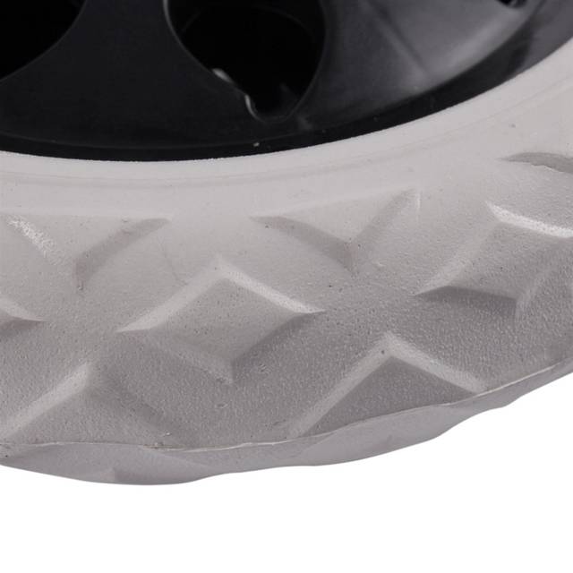 8X Black White Plastic Core Foam Cartwheel Casters