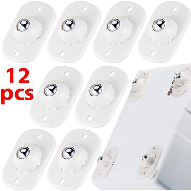 Self Adhesive Caster Wheels Stainless Steel 360 Degree Rotation Paste Swivel Wheels Sticky Pulley for Bins Storage Box Furniture
