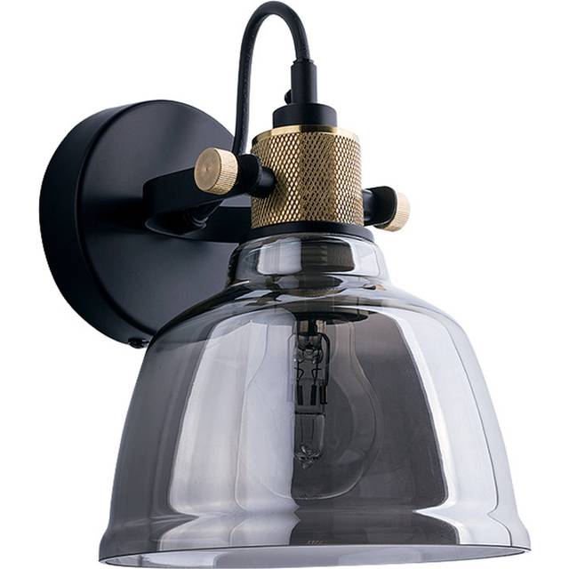 Edit Task Glass Wall Light - Smoked