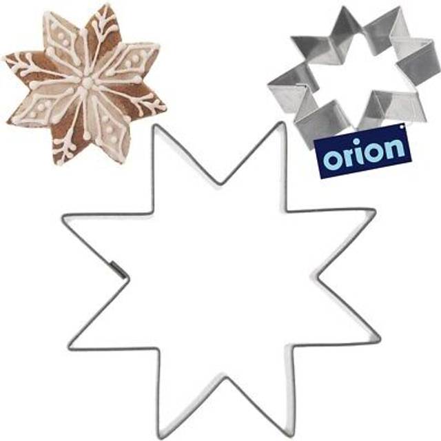 Star-shaped cookie tin in stainless steel for perfect gingerbread cookies