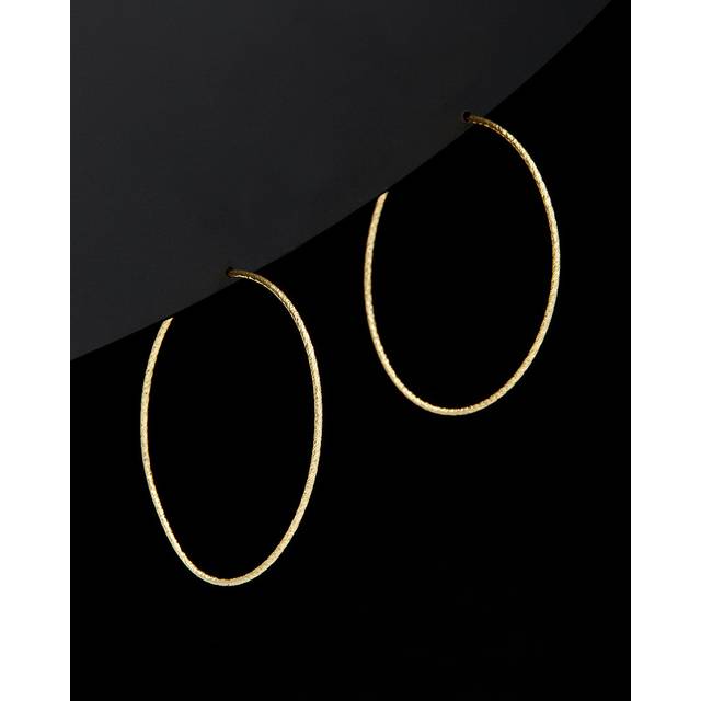 14K Italian Gold Endless Hoops