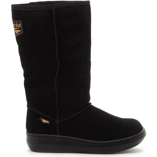 Rocket Dog Womens Sugardaddy Pull on Boot - Black Leather - Size 4 (UK Shoe)