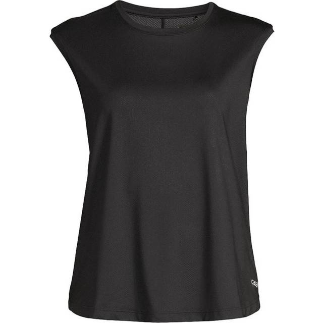 Laser Mesh Muscle Tank träningslinne, Black, Dam, XS