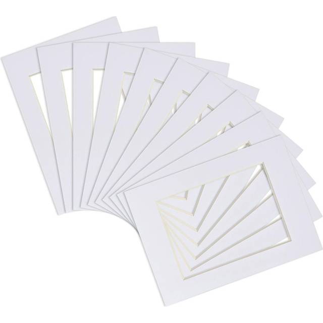White Photo Size 4" x 6" Picture Mounts for A5 Frame - Pack of 10